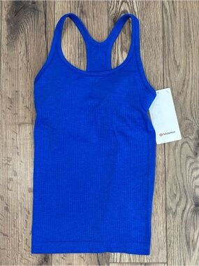 NWT Lululemon Ebb To Street Tank Top In Cerulean Blue Size 4